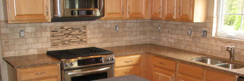 travertine tile backsplash-Woodstown,NJ